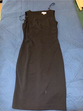 Calvin Klein Black Midi Sheath Dress